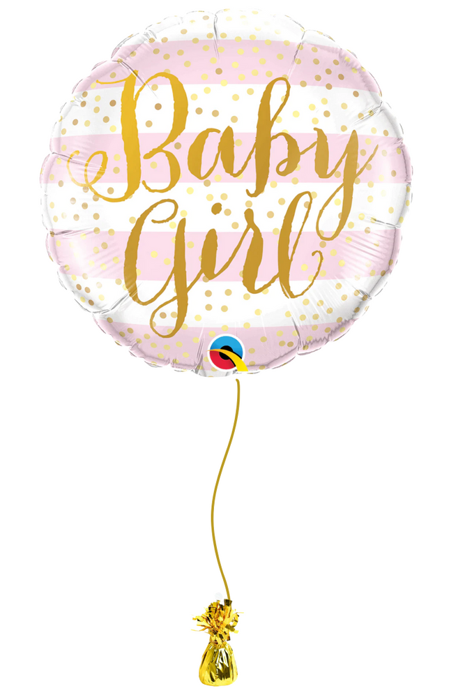 READY TO GO -  Inflated Shape Balloon -Baby Gorl