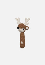 Behind The Trees - Miann &amp; Co - Hand Rattle - Deer - Perfect baby gift under $20 - Baby Shower gift - 