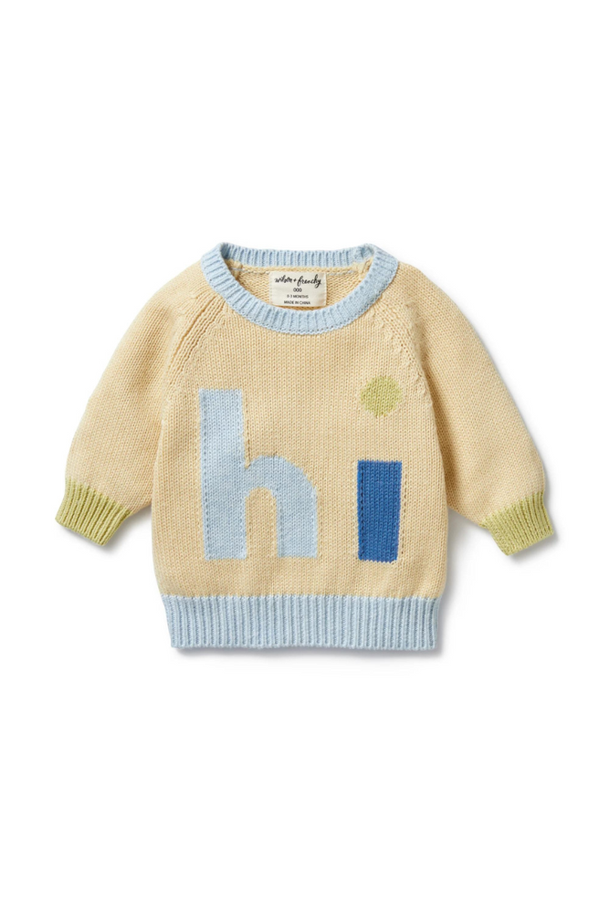 Wilson and Frenchy - Knitted Jacquard Jumper - Dew