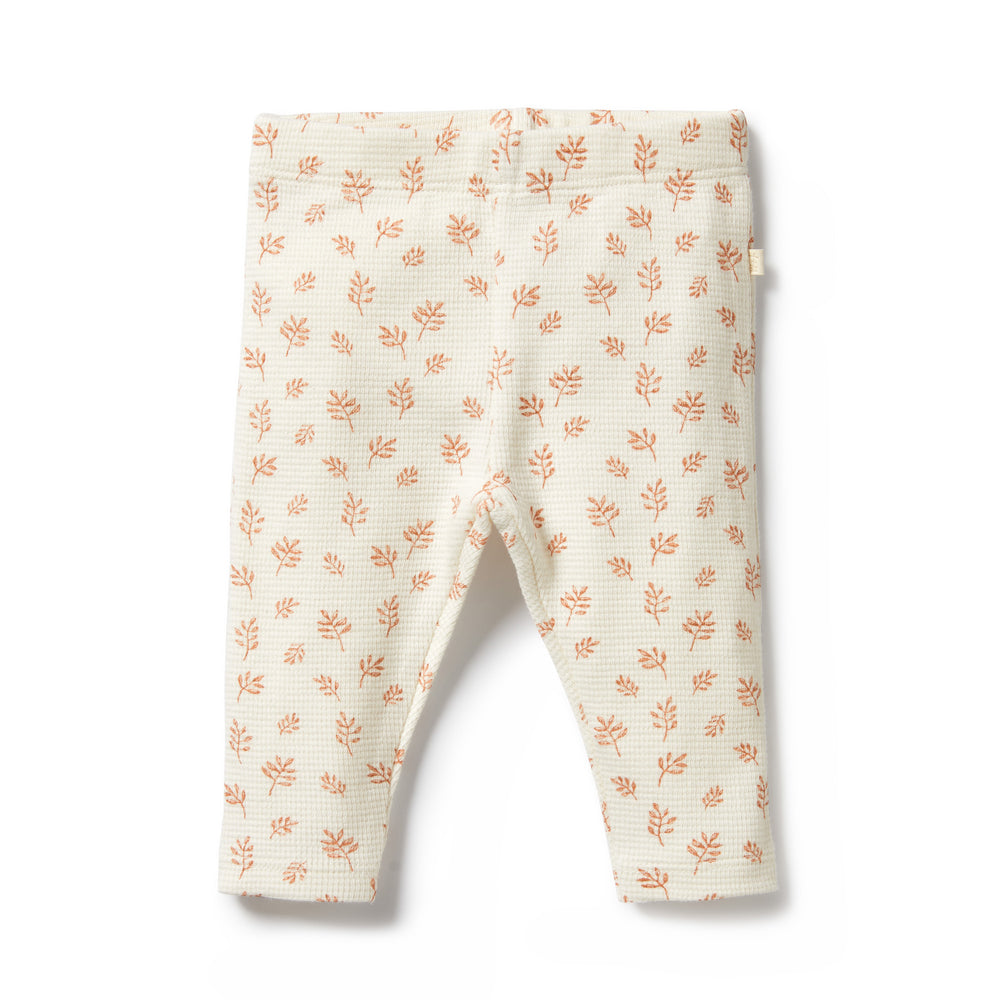 Behind The Trees - Wilson and Frenchy - Organic Waffle Legging - Winter Bloom - Baby gift - organic baby clothing - Baby shower gift