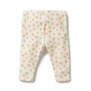 Behind The Trees - Wilson and Frenchy - Organic Waffle Legging - Winter Bloom - Baby gift - organic baby clothing - Baby shower gift