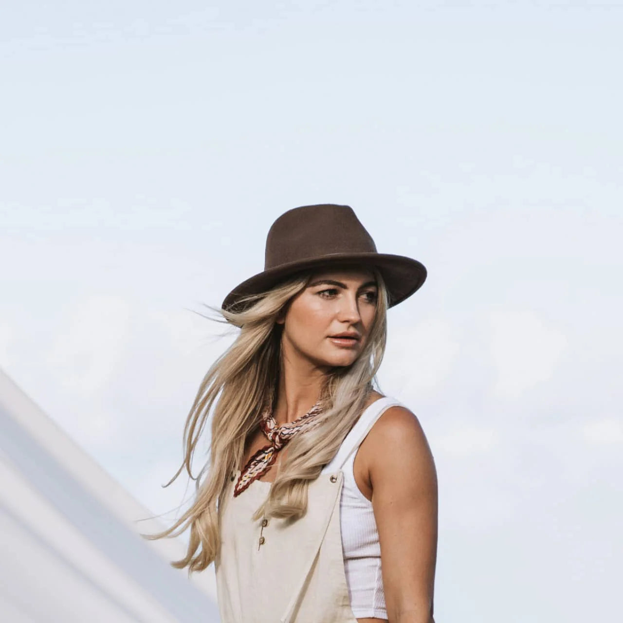 WILL+BEAR WILLIAM BROWN WOOL HAT William Oak | Crushable Travel Hat – Will & Bear America main image 2
