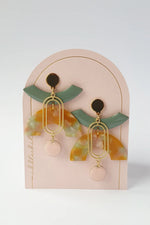 Middle Child -BIG DIPPER EARRINGS - Duck egg/ Pink