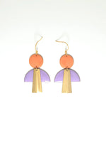 Middle Child -FORMATION EARRINGS  -Peach/Lilac