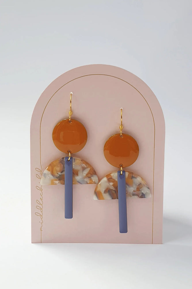 Middle Child - PING PONG EARRINGS -Mustard