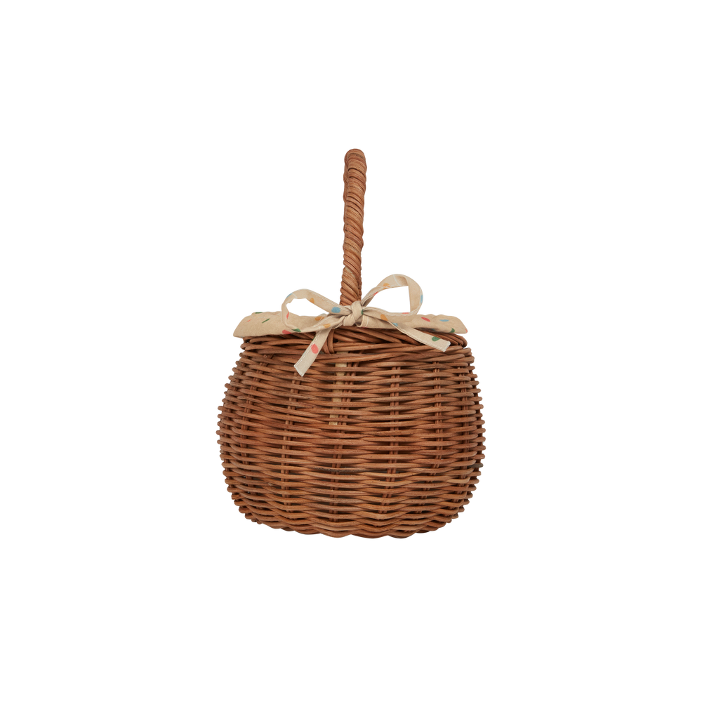 Behind The Trees - Olli Ella - Rattan Berry Bunny Basket - Natural Rattan/Gumdrop- Children's easter basket - easter egg hunt 2024