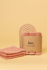 Kiin - Wash Cloths 3 Pack - Blush