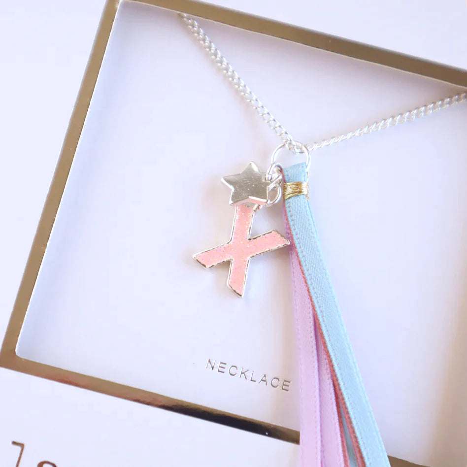  The Little Tree Store - Lauren Hinkley - Initial Necklace - X - Girls Birthday party present under $25