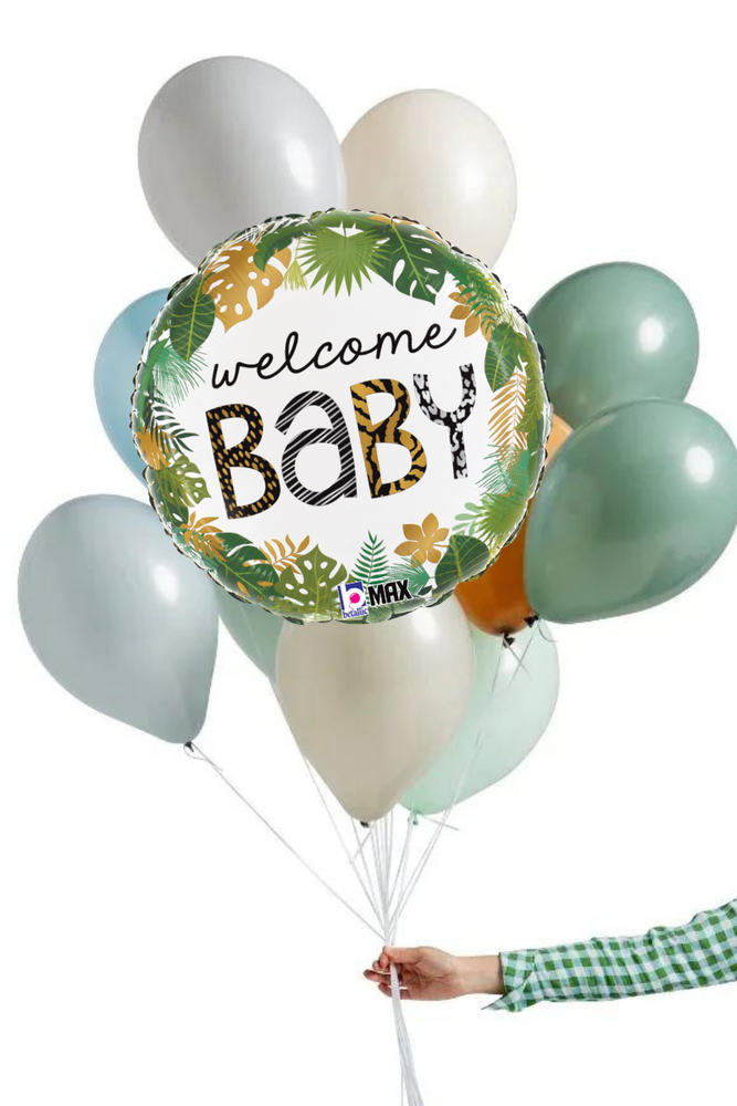 READY TO GO -  Inflated Balloon - Welcome Baby Jungle - Kingston