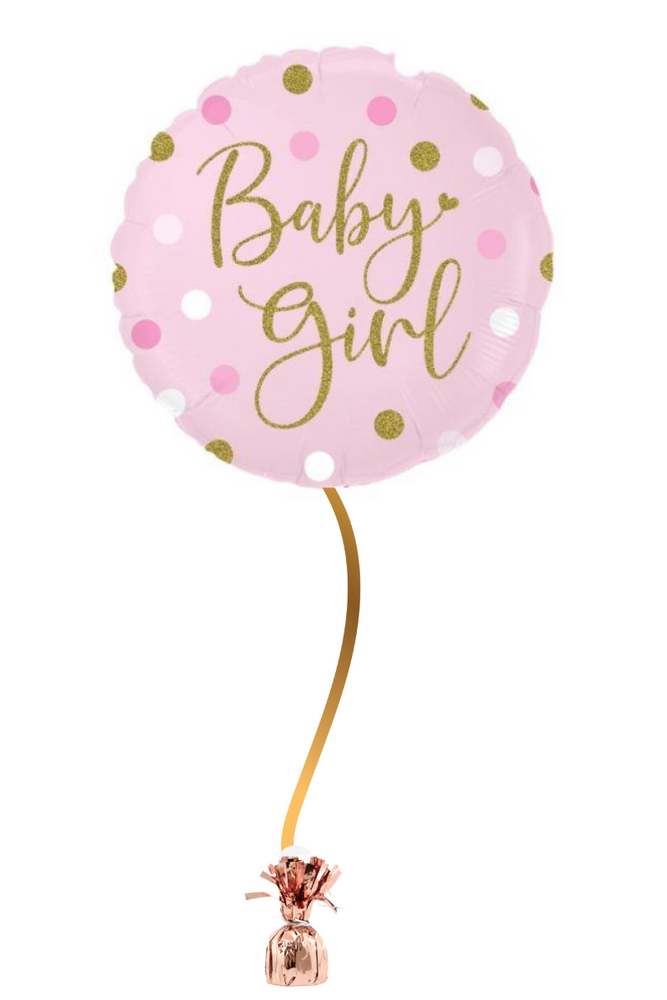 READY TO GO -  Inflated Shape Balloon - Baby Girl