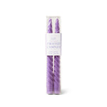 Designworks Collective - Twisted Taper Candles- Purple
