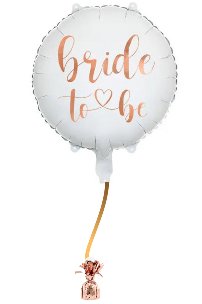 READY TO GO -  Inflated Shape Balloon - Bride to be