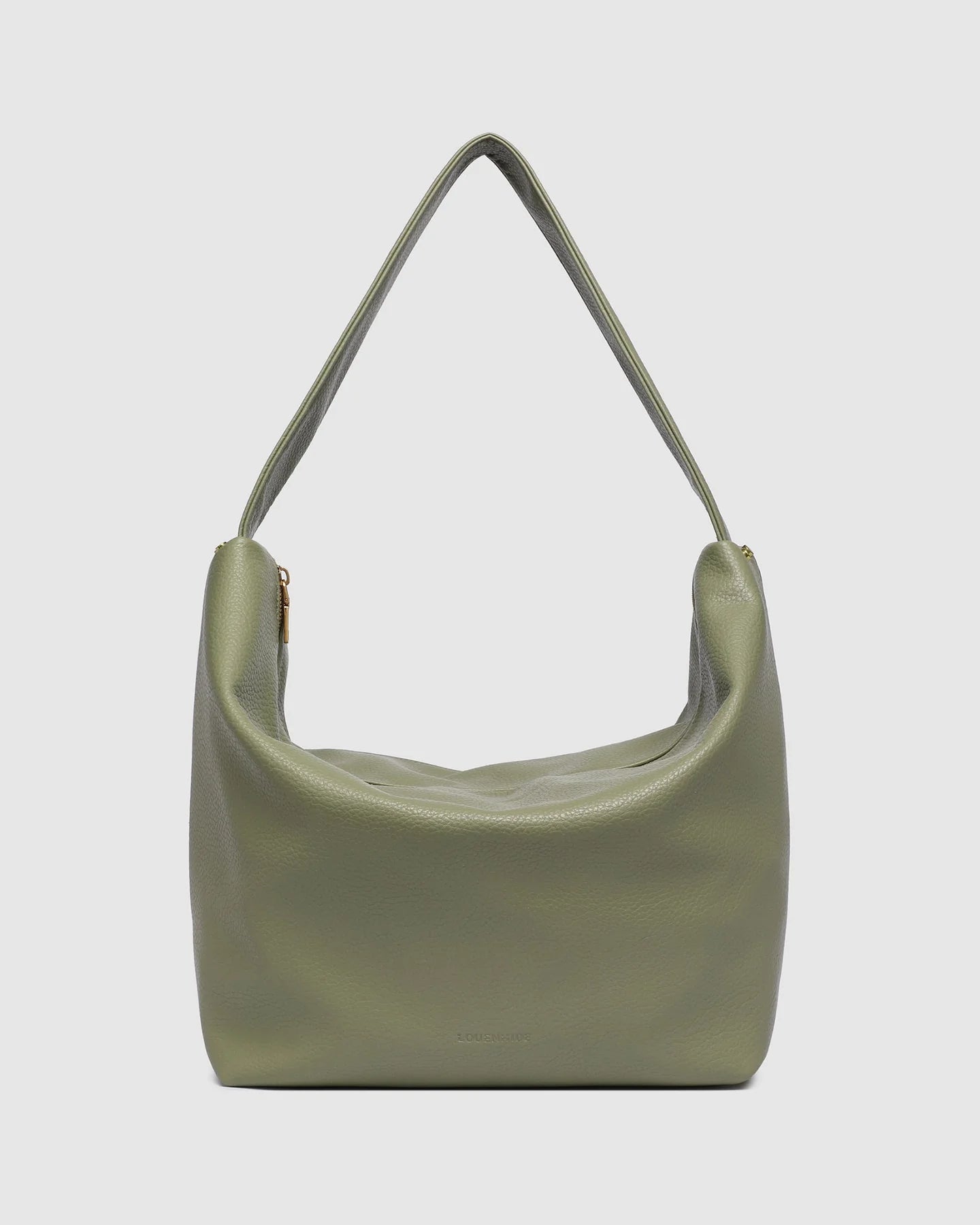 Behind The Trees -  -Green handbag on a light gray background - Louenhide - Morgan Shoulder Bag - Sage