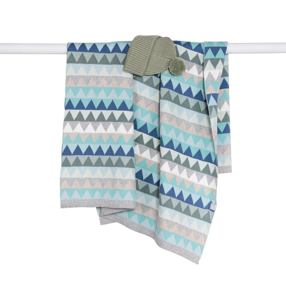 Behind The Trees - DLUX - Stroller Blanket - &nbsp;Archie - Blue - baby shower gift under $70 - best baby blanket - newborn baby ideas - baby gifts - baby blanket - neutral baby blanket