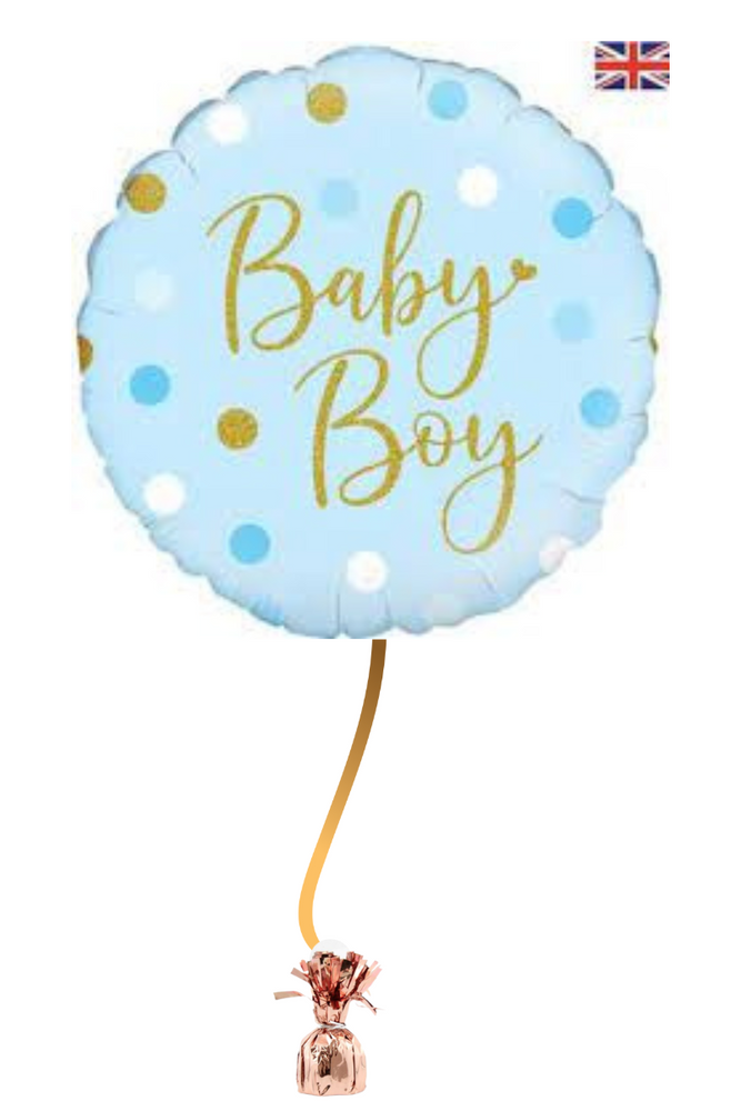 READY TO GO -  Inflated Shape Balloon - Baby Boy