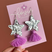Foxie Collective - Dangles Star | Silver Lilac Tassle