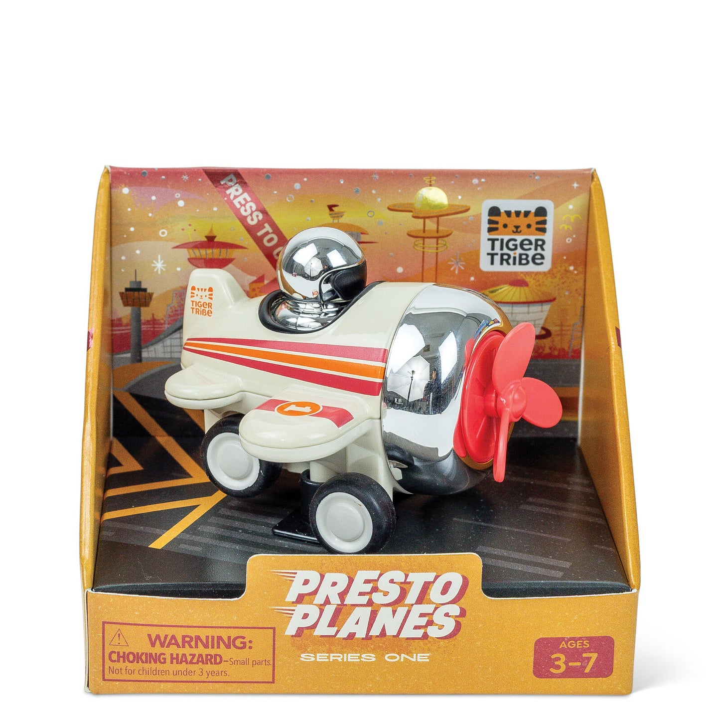 Behind The Trees - Toy airplane in packaging with Tiger Tribe branding - Tiger Tribe - Presto Planes - Assorted