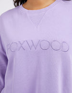 Behind The Trees - Foxwood - Simplified Crew - Lavender- everyday sweater - cotton sweater - 