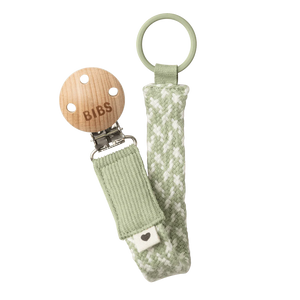 BIBS - Dummy Clip - Braided - Sage & Ivory