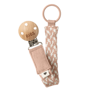 BIBS - Dummy Clip - Braided - Blush & Ivory