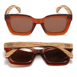 Soek - Sunglasses - Zahra - Auburn - Smoky Polarised Lens