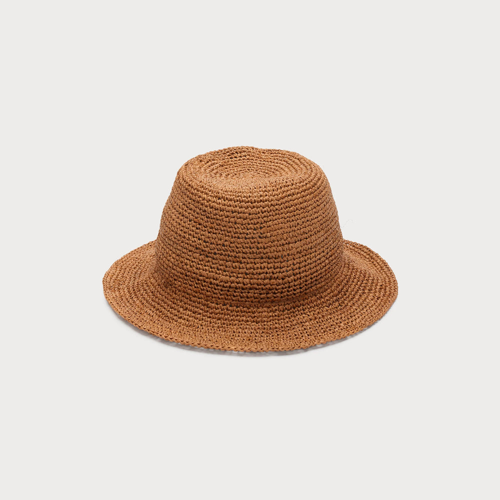 Behind The Trees - Ace Of Something - Oodnadatta Crochet Bucket Hat - Burnt Orange - natural straw hat under $80 - small bucket hat