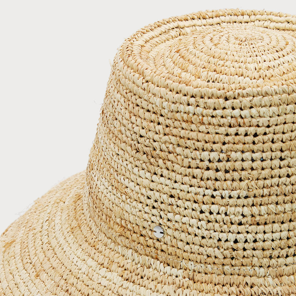 Behind The Trees - Ace Of Something - Aelia Crochet Bucket Hat - Natural - Summer hat under $100 - straw hat