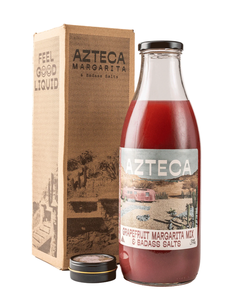 Azteca - Grapefruit & Hibiscus Margarita Mix & Badass Salts