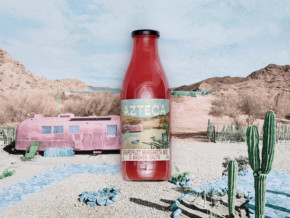 Azteca - Grapefruit & Hibiscus Margarita Mix & Badass Salts