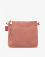 Arlington Milne - Alexia Crossbody - Dusty Pink Suede - Leather Suede handbag under $150 - Christmas gift for her 