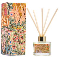 Behind The Trees - Reed diffuser with floral packaging on a white background - Frankie Gusti - Diffuser - Artist Series - Amy Gibbs - The Bush
