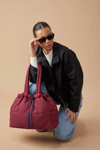 Base Supply - Scrunch Base - Burgundy/Indigo
