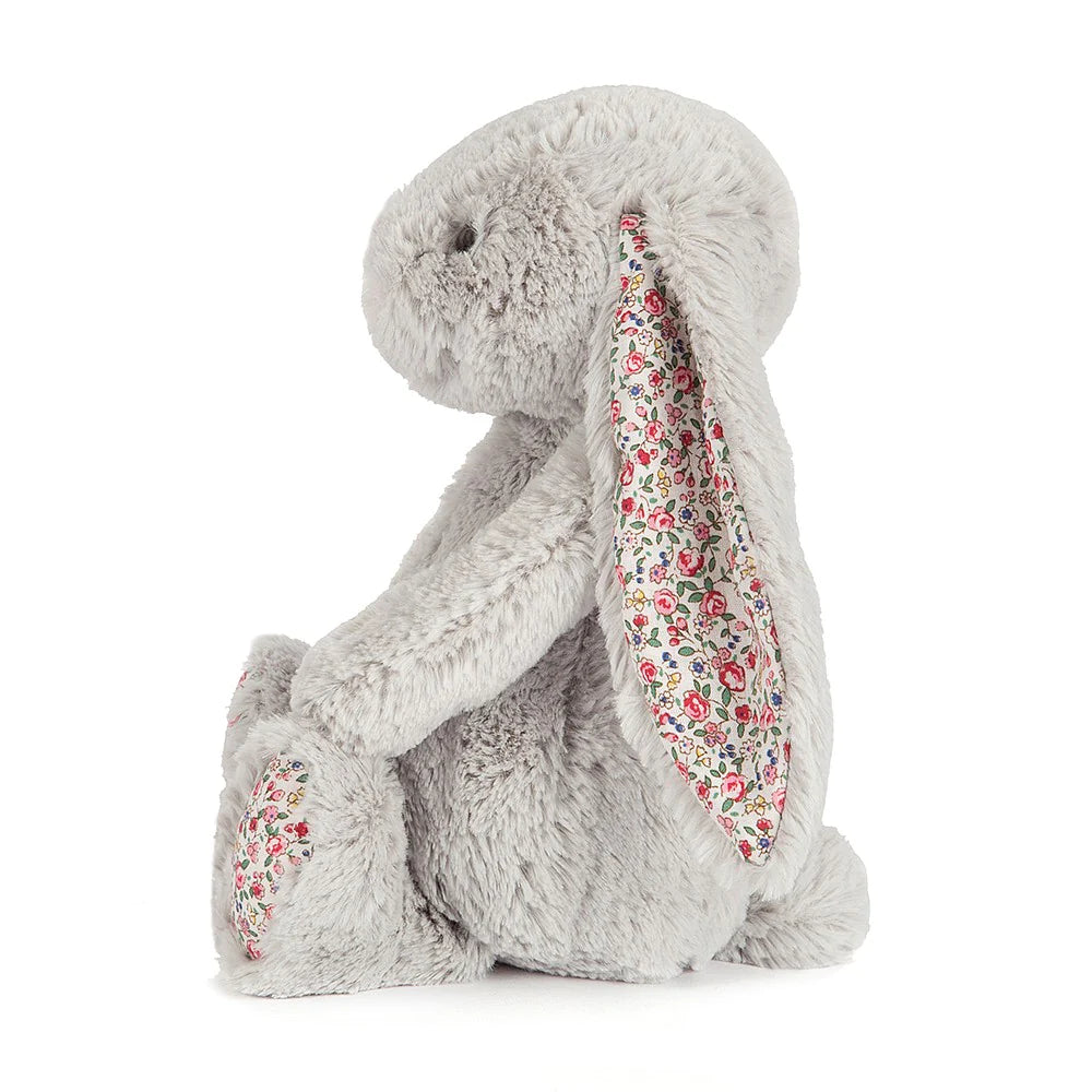 Behind The Trees -Jellycat - Blossom Bashful Bunny - Small - Silver - newborn baby gift - baby's first soft toy