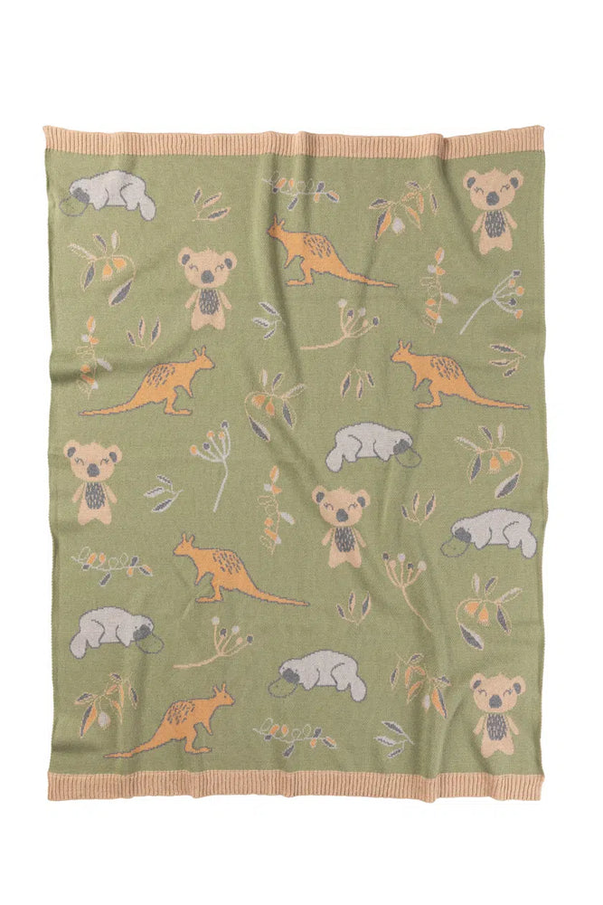 Indus Design - Baby Blanket - Bush Babies