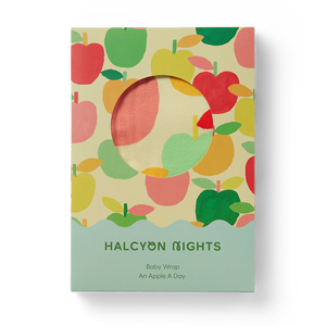 Behind The Trees - Halcyon Nights - &nbsp;Baby Wrap - A Is For Apple- baby wrap - baby shower gift under $40- jersey baby wrap - bird print baby wrap - newborn baby gift&nbsp;