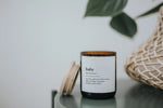 Behind The Trees - The Commonfolk Collective - Dictionary Meaning Candle - Baby - best soy candle - candle under $40 - best smelling candles - candles as a gift