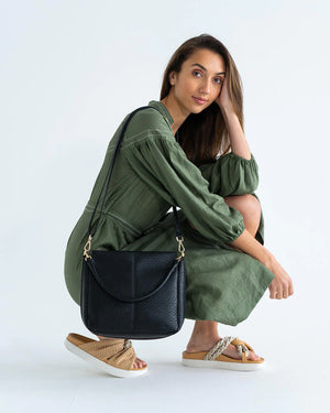 Behind The Trees - Elms + King - Bellevue Tote - Black - crossbody and hand held handbag - handbag under $120