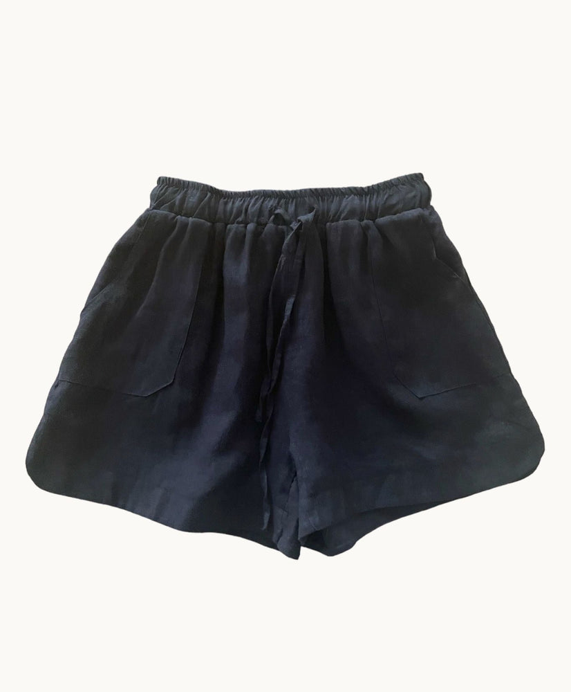 Little Lies - Linen Shorts - Bronte - Black