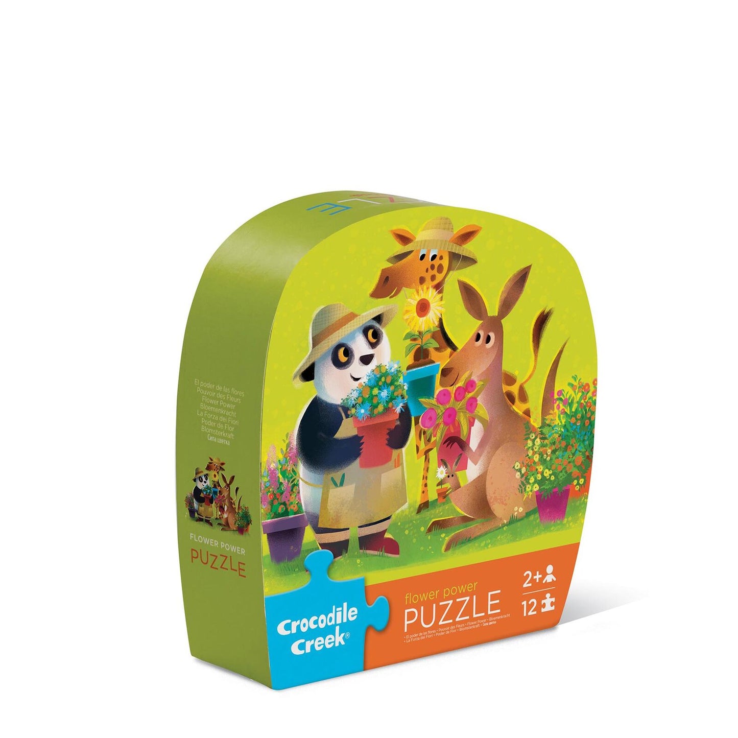 Behind The Trees - Tiger Tribe - Mini Puzzle 12 pc - Flower Power - puzzle for toddler - mini puzzle - tiger tribe Australia