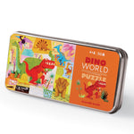 Behind The Trees - Tiger Tribe - 50pc Tin Puzzle - Dino World - pre school aged puzzle - small travel puzzle - dinosaur puzzle - 4year old puzzle - stocking stuffer ideas