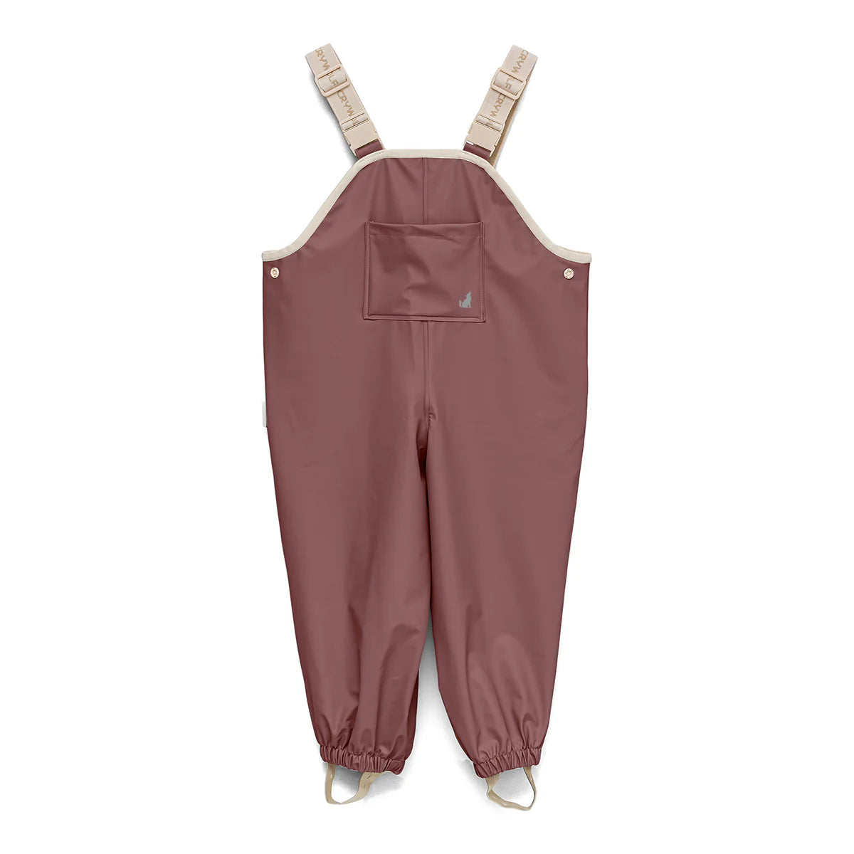 Behind The Trees - Crywolf - Rain Overalls - Mauve - Kids rain overalls - toddler rain overalls - rain wear for kids under $65 - Rainkoat overalls