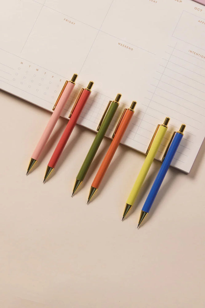 Behind The Trees - Designworks Collective - Mechanical Pencils - Cobalt + Citron - teacher gift under $25 - christmas gift ideas for under $25 - k.k. gift ideas