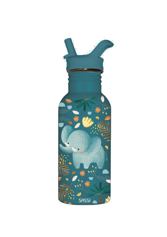 Sassi - Stainless Steel Drink Bottle - Chewy The Elephant