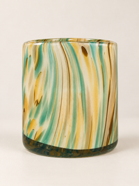 Oasis Glass Candle - Amber/Green