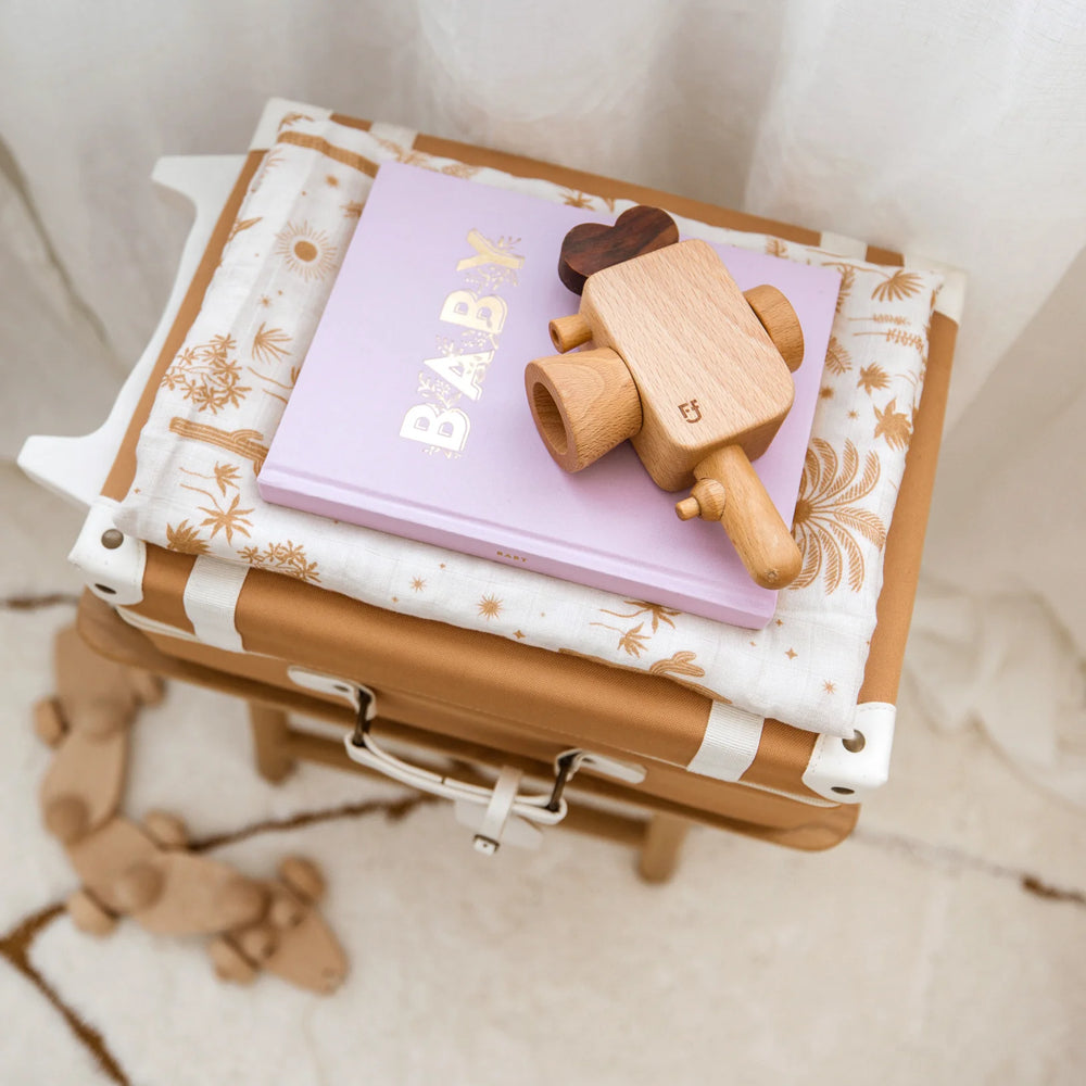 Behind The Trees Fox & Fallow - Baby Book - Lilac Boxed - newborn gifi ideas - baby book - milesone baby book - baby shower gift