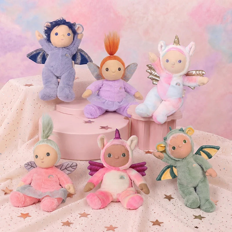 Behind The Trees - Plush toy with fairy design on a white background - Olli Ella - Dinky Dinkum - Dusty Dragon