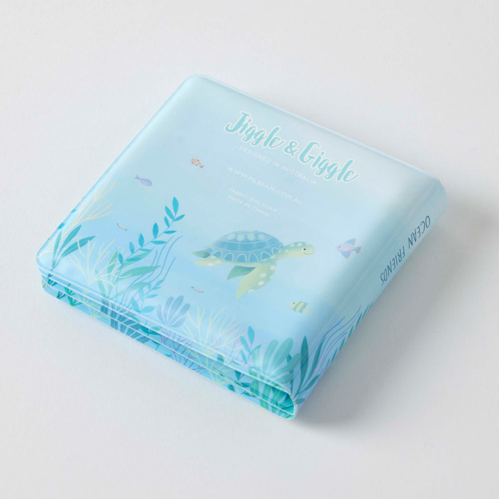 Behind The Trees - Jiggle + Giggle - Bath Book - Ocean Buddies - baby bath book - baby gift under $15 - baby shower present