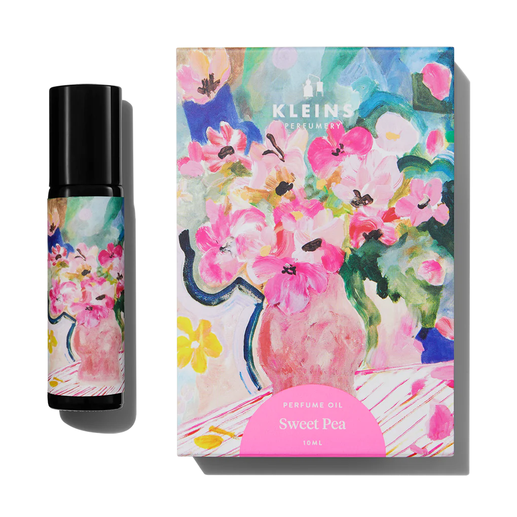Behind The Trees - Kleins Perfumery - Perfume Oil - Sweat Pea - mothers day perfrume under $50 - mothers day gift ideas - travel sized perfume