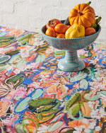 Behind The Trees - Kip & Co x Kezz Brett - Linen Tablecloth One Size - Waterlily Waterway  - 100%linen tablecloth - showstopping tablecloth - 