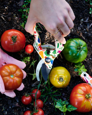 Behind The Trees - Kip & Co x Stephanie Alexander - Stephanie's Harvest Garden 3 Tools and Gloves Set  - fun and colourful gardening tools - gardening tools set - christmas gift under $70